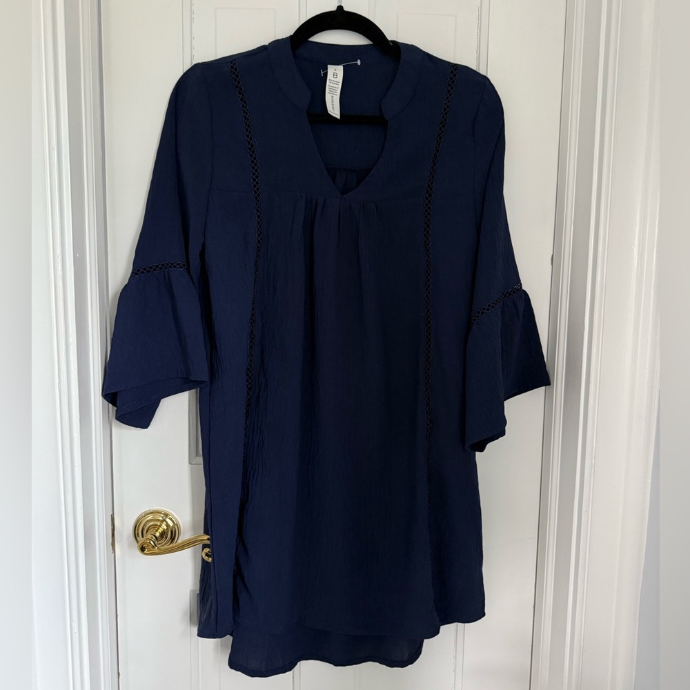 Navy beach cover up.